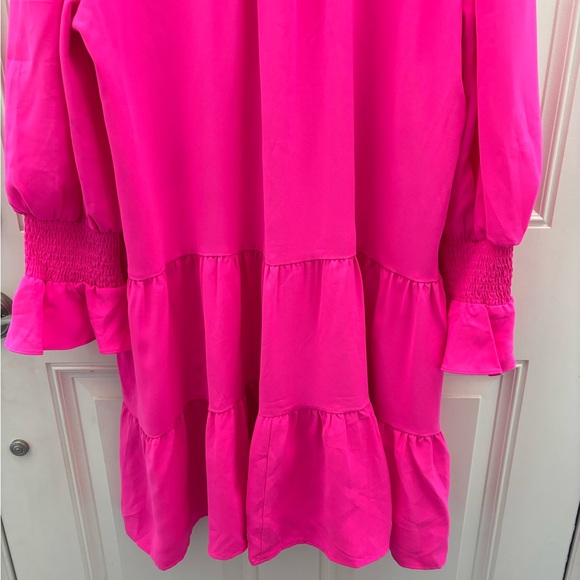 Tuckernuck Pomander Place Electric Pink Crepe Kenzie Dress XXL - Picture 8 of 10